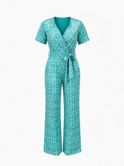 Mommy xtra stretch jumpsuit Lichtblauw