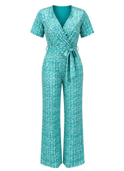 Mommy xtra stretch jumpsuit Lichtblauw