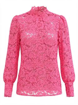 Kiki Lace top Fuchsia