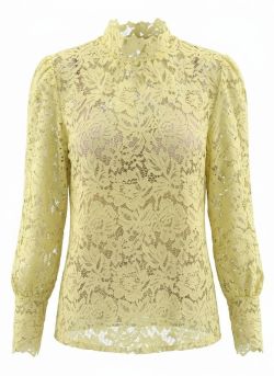 Kiki Lace top Geel