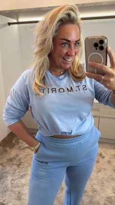 St Mortitz shirt Blauw