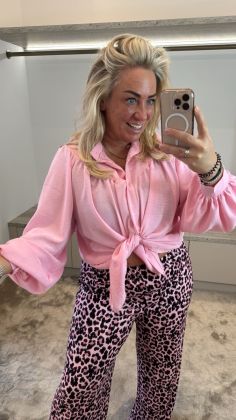 Pants Luipaard Fuchsia