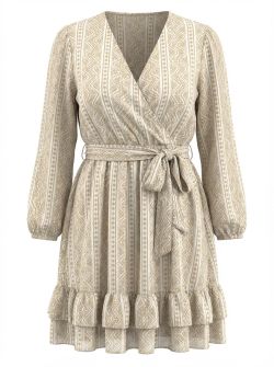 Jurk bibi 61098-g357-1/4 Beige