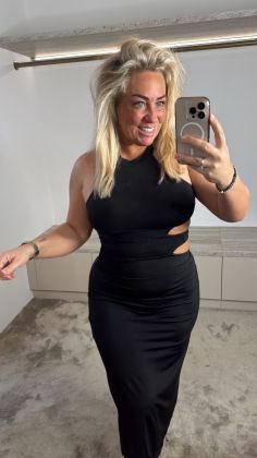 mommy extra stretch dress Zwart