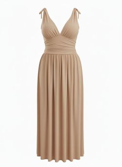 Xtra stretch jurk hs9629 Beige