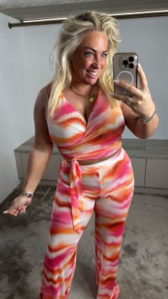 xtra stretch Bonaire 2 piece  Oranje