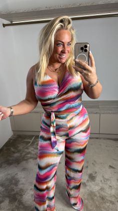 xtra stretch Bonaire 2 piece  Roze