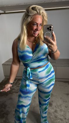 xtra stretch Bonaire 2 piece  Blauw