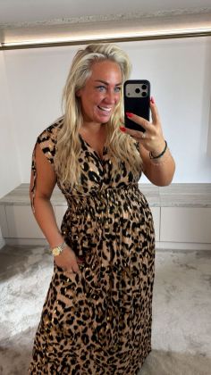 MAGIC jurk j024 Panter bruin