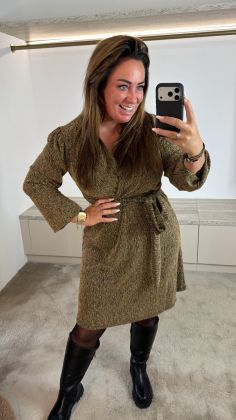 Glitter dress 6055 Goud