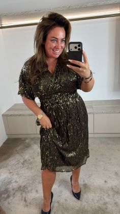 glitter dress 1955 Bruin