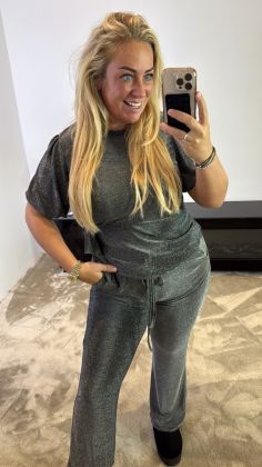 Sparkle mega stretch set Zilver