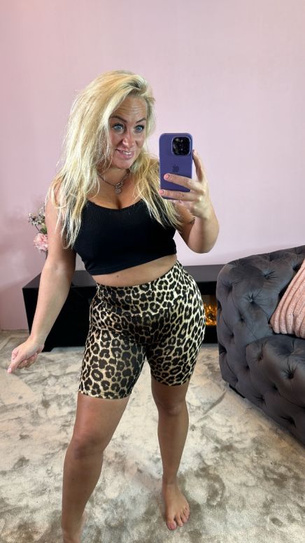 mommy short 8630 leopard